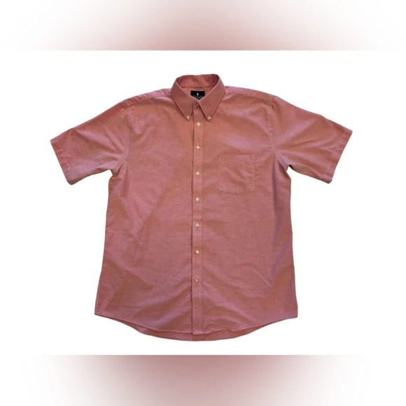 Stafford Button Down EUC Pink 60% Cotton Size 17 - Picture 4 of 7